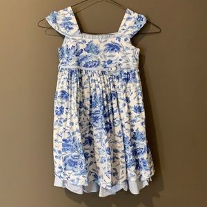 Girls floral tea party dress